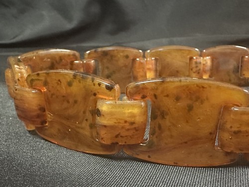 Vintage Prada Belt Honey Tortoise Shell Pattern Plexiglas 28 Inches long - Picture 5 of 5