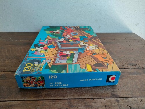 Puzzle TOPOLINO Week End Clementoni 120 Pezzi Walt Disney Vintage 1983 - Imagen 13 de 13