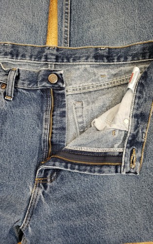 WRANGLER Relaxed Fit Jeans Herren 34X32 Mid Rise Bootcut Baumwolle Reißverschluss Blau Denim - Bild 6 von 12