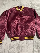 Vintage Kuparuk Alaska Oil Field Drilling L King Louie Jacket Maroon Yellow USA