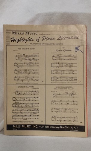 The Apartment Theme Sheet Music Film Soundtrack Piano Solo 1949 Instrumental - Picture 4 of 9