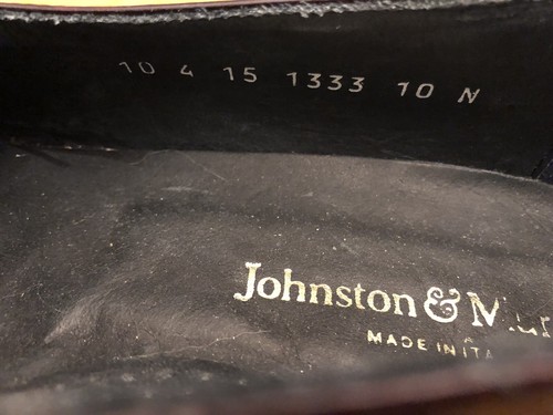 Mocasines con borlas Johnston & Murphy, Kiltie Italia Merlot cuero rojo talla 10N - Imagen 5 de 6