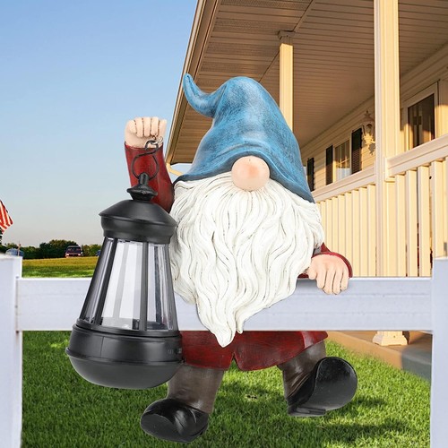 Garden Gnomes Outdoor Decorations Solar Gnomes Garden Statues,Garden Gnome Decor