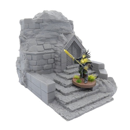 DWARVEN ENTRANCE MINE RPG D&D, LOTR SCENERY TERRAIN FANTASY TABLETOP - Picture 2 of 8