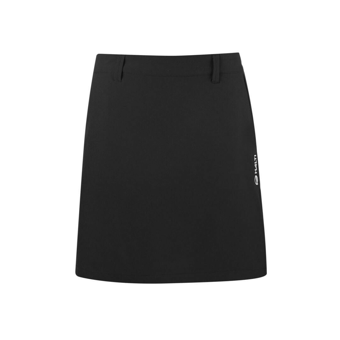 Halti Ilo Skort Womenfunktioneller Stretchrock mit Innenhoseschwarz