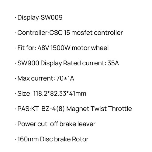 PORIYA ebike Conversion Kit 48V1500W Motor Electric bike rear Wheel 27.5in - Picture 2 of 16