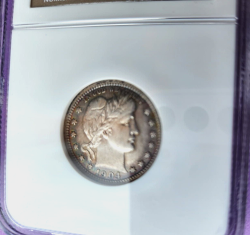 Barber Quarter 1904-P NGC VF30 - Picture 6 of 12