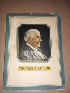 1938 Thomas Edison Pamphlet from John Hancock Ins. Co.