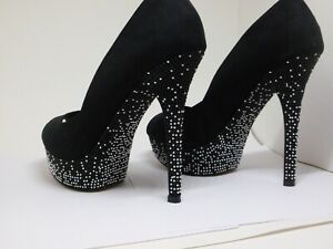 dsw black block heel pumps