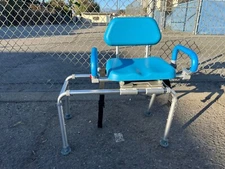 Sliding Shower Chair Swivel Tub Transfer Bench Shower Bench for Elderly EZWHEELS