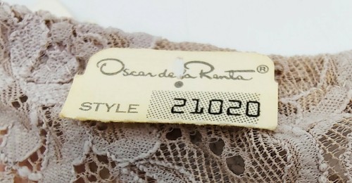 VTG NOS Oscar De La Renta Lingerie Panties L Large Lace High Cut USA NWT - NEW! - Picture 7 of 7