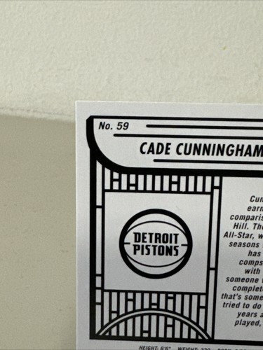 Cade Cunningham 2022-23 NBA Hoops #59 Detroit Pistons - Photo 7/10