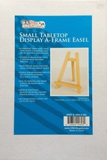 NEW Small Tabletop Display A-Frame Easel Seasoned Beechwood Supports Up to 10"