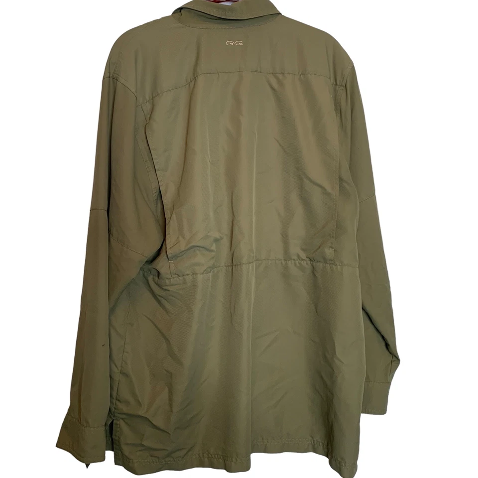 Game Guard Shirt Mens XL Green Vented Hunting Quail Safe Short Sleeve Logo - Image 3 of 4