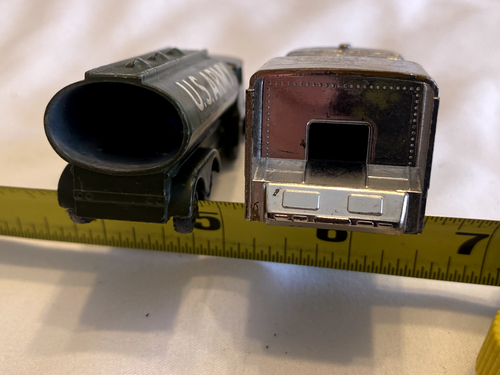 Vintage HUSKY Blue Refuse Van & Army Tanker Die-Cast +FAST SHIPPING! - Picture 5 of 7