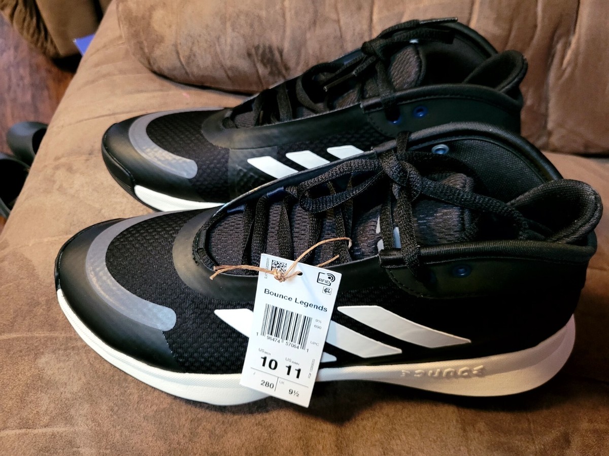 Adidas Bounce Legends Mid Black White IE7845 Men Size 10 New Adidas Bounce Legends Mid Black White IE7845 Men Size 10 New