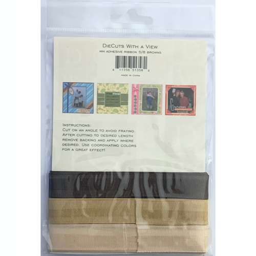 DieCuts With a View Adhesive Ribbon Set of 2 Blue Brown Craft Art - Picture 5 of 5