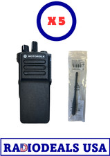 Motorola DP4400E UHF Radio MDH56RDC9VA1AN & Antenna PMAE4079 only x 5 PC
