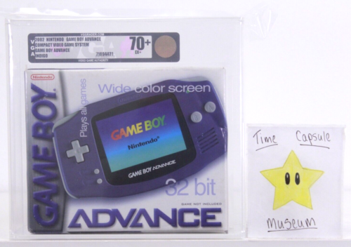 Nintendo Game Boy Advance Console System Indigo GBA New Sealed VGA Grade 70+ NIB - Afbeelding 1 van 2