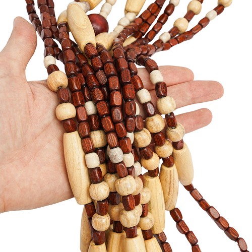 Natural Wooden Door Beaded Curtain Doorway Beads Front Door Decor Curtains - Bild 8 von 18