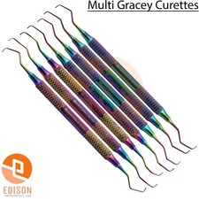 Dental Gracey Curettes Surgical Hygiene Scalers Periodontal Scaling Root Canal 