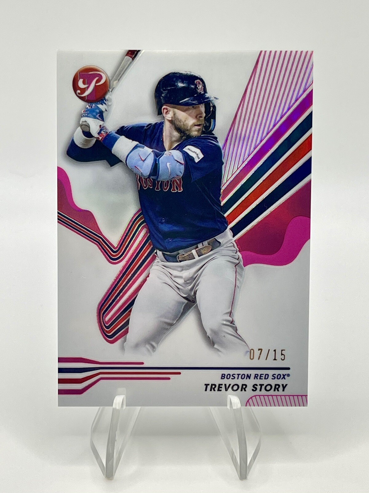 2024 Topps Pristine Trevor Story Pink Refractor /15 Red Sox