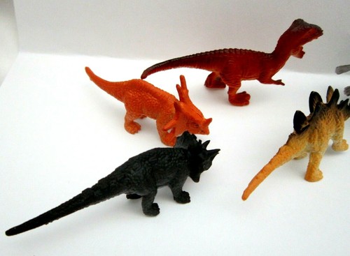 Set of 6 Plastic 3" Assortment of Dinosaurs Pretend play-Brand New!AR5S - Picture 3 of 4