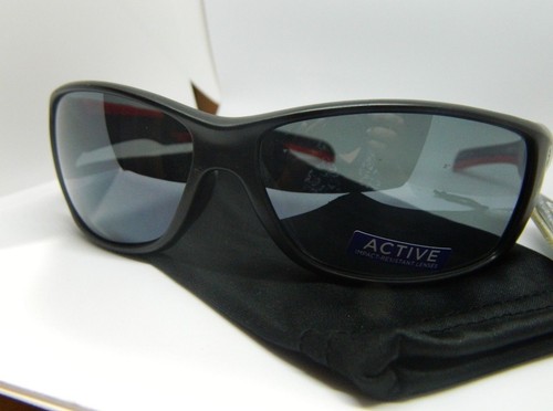 Gafas de sol Foster Grant lentes de finalización resistentes a impactos/marco rojo y negro - Imagen 2 de 7