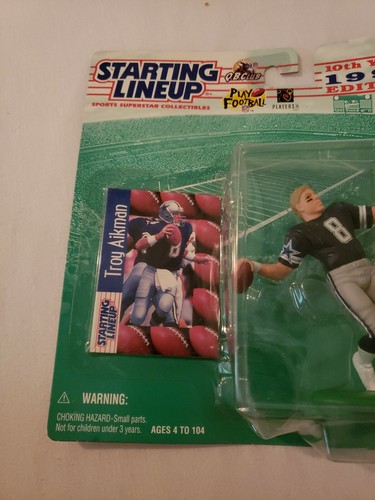 1997 Troy Aikman Starting Lineup NIP Dallas Cowboys - Picture 3 of 5