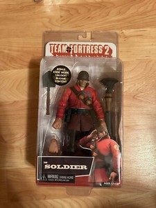ネカ neca チームフォートレス2 ソルジャー soldier フィギュア Red Soldier TF2 Action Figure Review From NECA By Glasseater