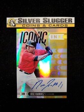 2020 Jose Ramirez Absolute Baseball Iconic Ink Auto /10! Cleveland Indians!