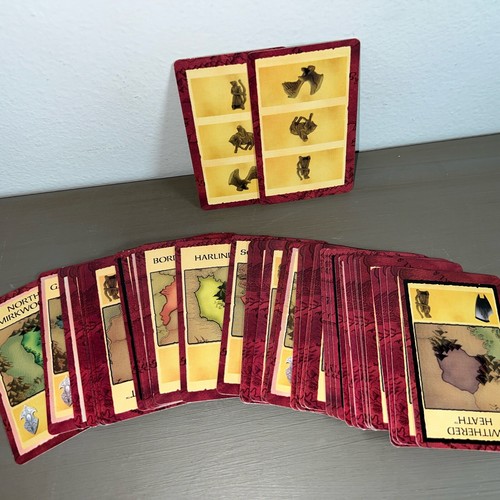 Parts RISK: LORD OF THE RINGS Trilogy Edition 42 TERRITORY CARDS + 2 Wild Set - Picture 2 of 2
