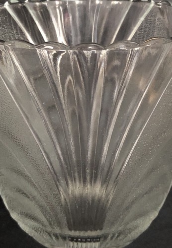 Vintage Frosted Glass Ice Bucket Metal Swing Handle MCM - Picture 5 of 7