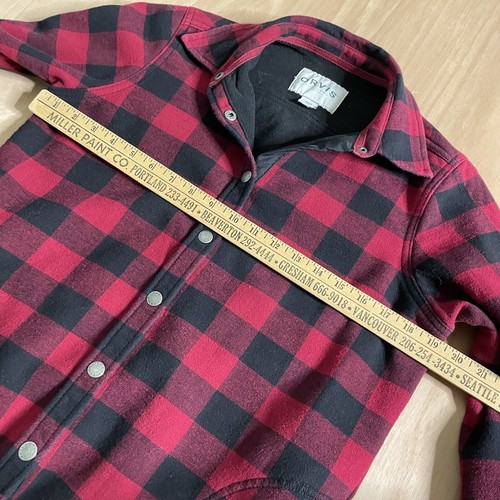 Orvis Womens  Black Red Buffalo Plaid Jacket S Shacket Fleece Lined Outdoors - Picture 8 of 9