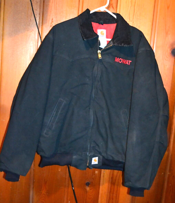 Vintage Carhartt Santa Fe Jacket J13 BLK Red Lining Men's Sz Vintage Carhartt Santa Fe Jacket J13 BLK Red Lining Men's Sz