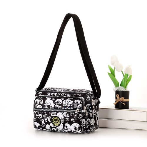 Season Design Crinkle Nylon Small Messenger Cross Body Shoulder Woman Bag UK - Picture 14 of 50