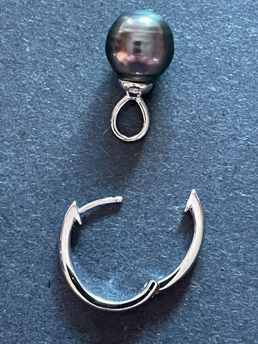 TAHITI - PERLEN ca. 10mm - SILBER 925 - Ohrringe - ZERTIFIKAT - VINTAGE - Bild 2 von 8