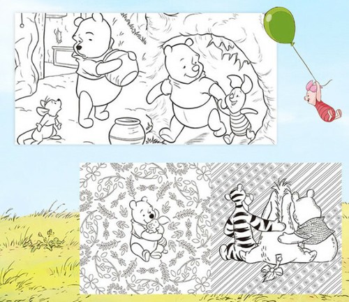 Jeden Tag Winnie Puuh Malbuch Kunsttherapie niedliche schöne Figur Disney - Bild 3 von 5