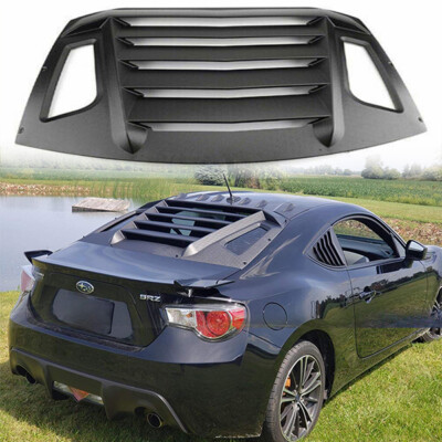 Matte Black Rear Window Louvers Sun Shade Cover in GT Lambo Style for Toyota 86 Scion FR-S Subaru BRZ 2013-2020