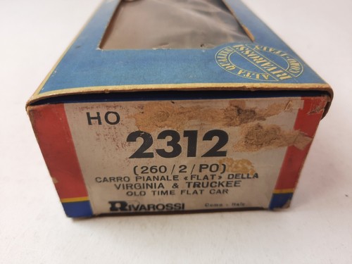 Rivarossi 2312 Carro Plano Flat Virginia & Truckee V&T 260/2/PO Escala HO - Imagen 2 de 2