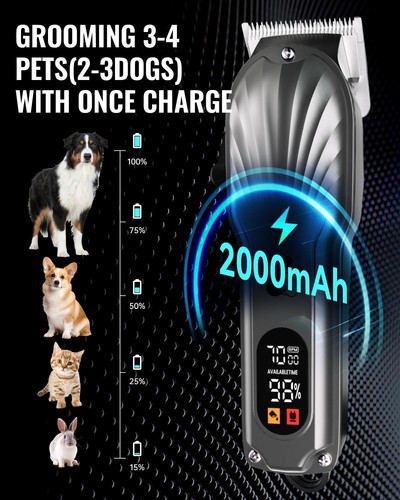 Dog Clippers Professional for Thick Hair, Heavy Duty, for Cockapoo, Low Noise - Picture 9 of 11