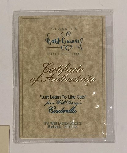 NEW NIB WDCC Walt Disney CINDERELLA ‘JUST LEARN TO LIKE CATS’ Bruno Dog COA - Picture 12 of 18