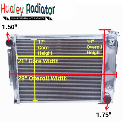 3ROW Full Aluminum Radiator For 67-69 Chevy Camaro/Firebird Small Block V8 AT/MT