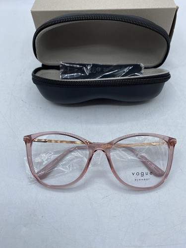 VOGUE 0v05562 4387 Transparent Pink Demo Lens Cat Eye 54 mm Women Eyeglasses - Picture 1 of 7