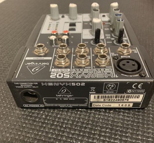 Behringer XENYX 502 Premium 5 Input 2 Bus Mixer (No Power Supply) - Picture 2 of 2