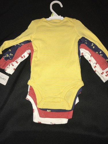 Carter's 4er Pack Little Baby Basics Bodys Junge Einteiler Größe 3 Monate - Bild 5 von 5
