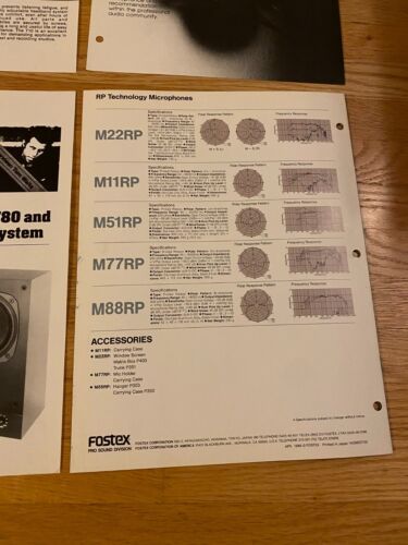 Fostex T10 T20 Kopfhörer RM-765 Lautsprecher Prospekt Katalog Handbuch Audio Stereo - Bild 11 von 11