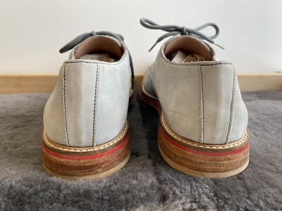 Oliver Clark Handmade Leather Oxfords / Blue‎ Gray / Men\'s Size 10 Oliver Clark Handmade Leather Oxfords / Blue Gray / Men main image 2
