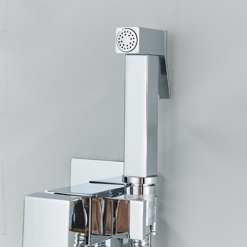 Chrom Edelstahl Bidet Brause WC Handbrause Duschkopf Hygiene Duschset Armatur DE - Bild 6 von 8