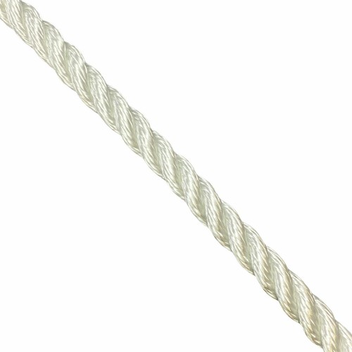 Cuerda de nailon blanca de 16 mm 3ª x 75 m cuerda de anclaje en un carrete con ojo suave de 8 pulgadas - Imagen 5 de 6